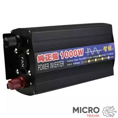 Преобразователь 12V-220V 1000W синус 16838 фото