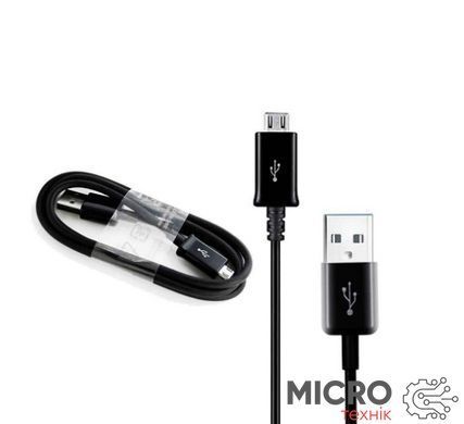 Кабель USB 2.0 AM/BM micro-USB 0.85м чорний TPE 3032902 фото