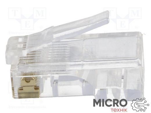 Конектор RJ45 8p8c-AAA GOLD 14227 фото