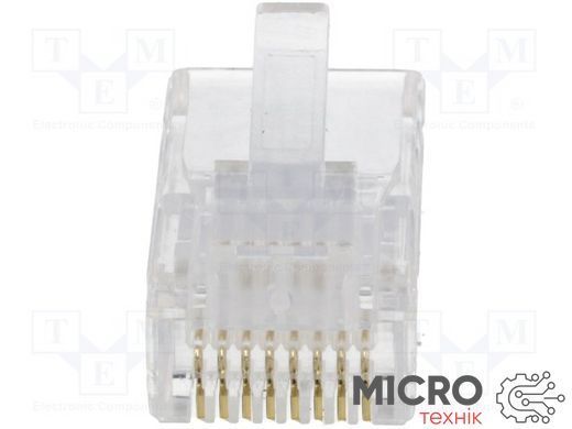 Конектор RJ45 8p8c-AAA GOLD 14227 фото