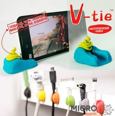 Силикон самозатвердевающий V-Tie КОРИЧЕСКИЙ fix&form self-setting silicone (3х7г) 3031180 фото