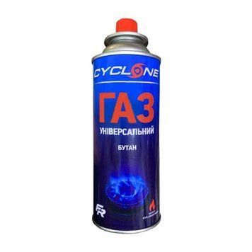Газ для пальників бутан FR Cyclone 220 г балон-картридж цанговий 3044733 фото