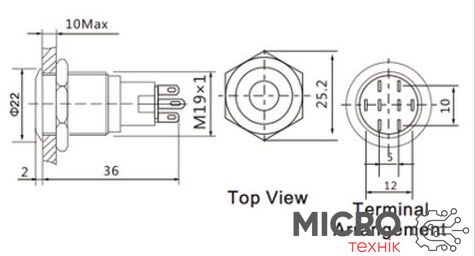 Замок для РЕА ABS19S-Z-102 3-pin 3029597 фото