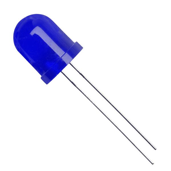 Светодиод 10mm Синий диффузный 1000-2000mcd 3.0-3.2V 3045039 фото