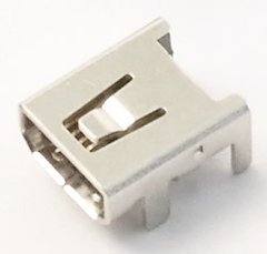 Гніздо USB-MINI-8f 8 контактів SMD на плату кутової 3015385 фото
