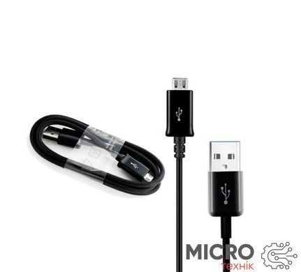Кабель USB 2.0 AM/BM micro-USB 0.85м чорний PVC 3032900 фото