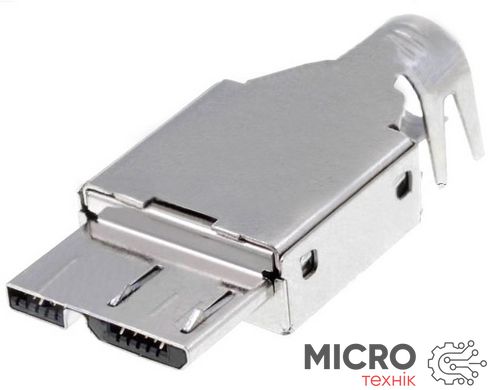 Вилка Micro USB 3.0 с мет. корпусом 3025502 фото