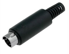 Разъем Mini DIN 6-pin "папа" на кабель 3024716 фото