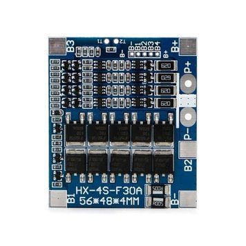 Модуль захисту BMS LiFePO4 акумулятора 4S 30А з балансуванням 3043852 фото