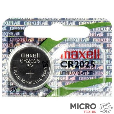 Батарейка BAT-CR2025/MAXELL 12168 фото