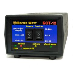 Зарядное устройство Master Watt ЗВУ БОТ-12 [автомат, десульфатация] 3032198 фото