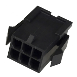 Роз'єм розетка 6-pin (мама) крок 3мм (MicroFit-6F) холдер 3054287 фото