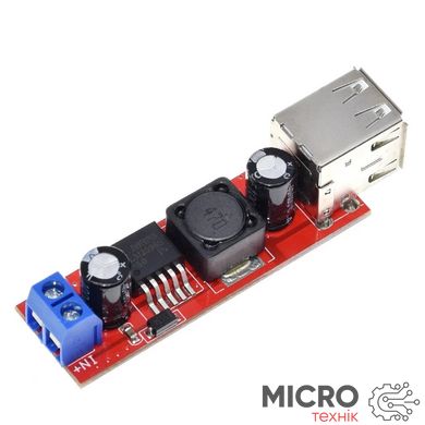 Модуль DC/DC перетворювача LM2596S 3A/7-35V/USB 5V HW-272 3039773 фото