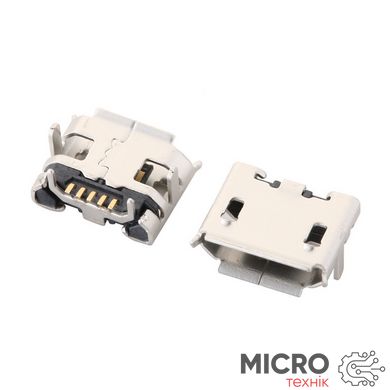 Гніздо Micro USB MK5P 5pin horn type із спідницею 3033548 фото