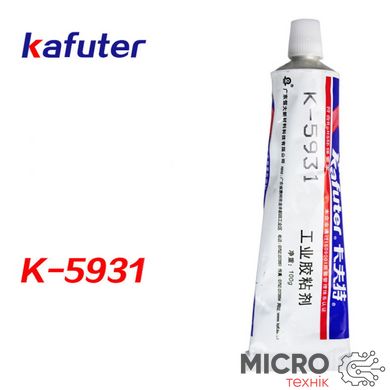 Клей-герметик силіконовий Kafuter K-5931WL 100г нейтральний БІЛИЙ 3038535 фото