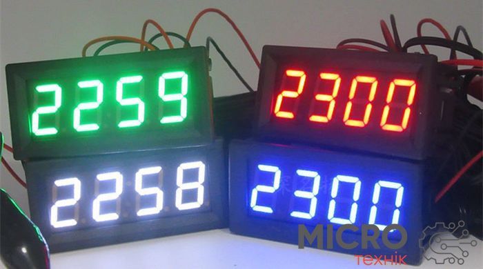 Модуль Часы+вольтметр+термометр 2 датчика зеленый 3043983 фото