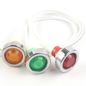 Сигнальний індикатор XD10-7W-LED L=200mm 12V Синій 3047586 фото