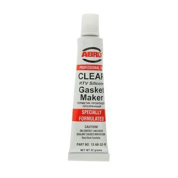 Герметик силікон ABRO прозорий 12 AB-32-R CLEAR RTV Silicone Gasket Maker 32г 3041649 фото