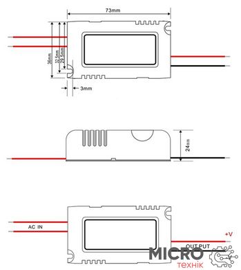 Блок питания 12V 1A 12W YS-U12S12WB 3040095 фото