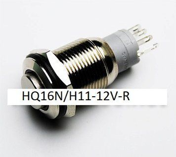 Кнопка антивандальна HQ16N/H11-12V-R 14022 фото