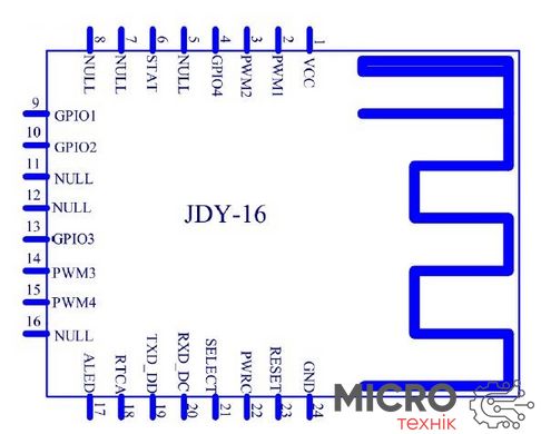 Модуль Bluetooth JDY-16 4.2 BLE аналог CC2541 3036252 фото