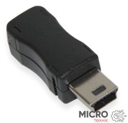 Вилка USB-Mini 5pin в корпусе на кабель 3021083 фото
