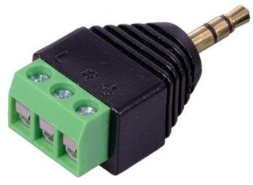 Штекер 3.5mm 3-pin з клемником 3032783 фото