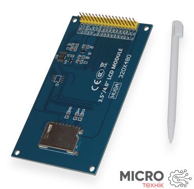 Модуль для плати STM32 LCD 3,5" color TFT, тачскрин, стілус. QDtech 3023244 фото