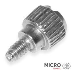 Гвинт нікельований UNC6-32 L=5.5mm з накатаною головкою 3022099 фото