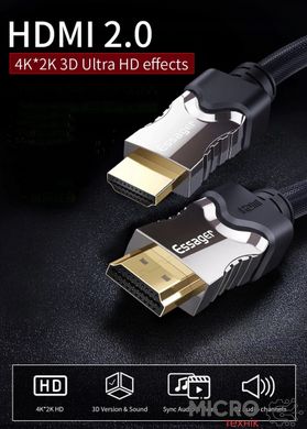 Кабель HDMI to HDMI V2.0 4K 5m чорний 3045158 фото