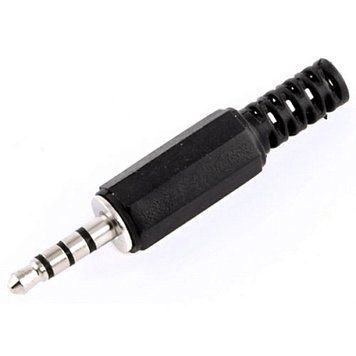 Штекер Jack 3.5mm 4-pin Black 16902 фото