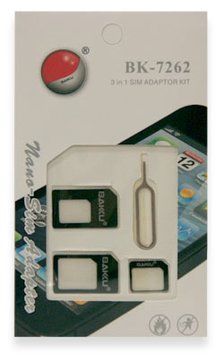 Адаптер сім-карт BK-7262 NANO SIM Adapter 3021403 фото