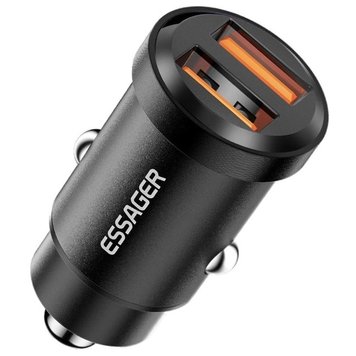 USB-заряджання для авто ESSAGER 2xQC2.0 30W 3045103 фото