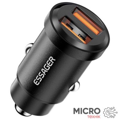 USB-заряджання для авто ESSAGER 2xQC2.0 30W 3045103 фото