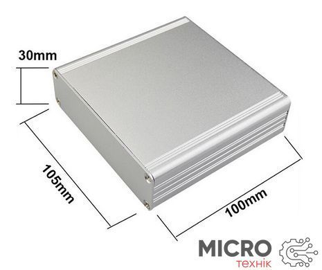 Корпус алюмінієвий 100*105*30MM aluminum case SILVER 3020711 фото