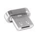 Кабель магнитный USB2.0 AM/B micro-USB 1м серебр. Текстильн. оплетка 3031964 фото 3