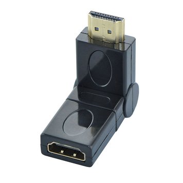 Перехідник HDMI-HDMI поворотний 360 ° (тато-мама) 3038973 фото