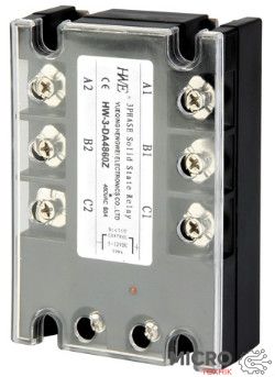 Твердотелое реле HW-3-DA4880Z 480VAC/80A, Input:5-32VDC 3020510 фото