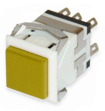 Кнопка KD2-23WYN жовта з фіксацією ON-ON 3030794 фото