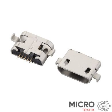 Гніздо Micro USB B 5pin SMT у проріз на платі 1мм 3037810 фото