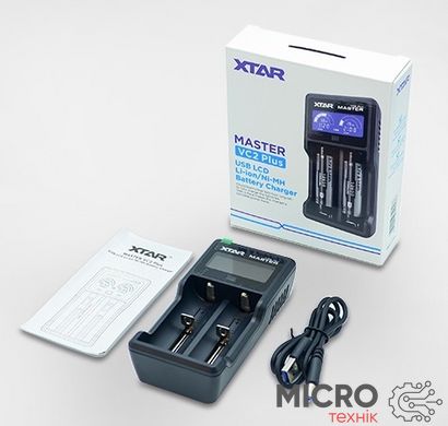 Зарядное устройство для Li-Ion и Ni-Mh аккумуляторов XTAR VC2 Plus Master 3035808 фото