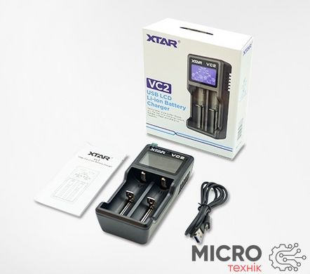 Зарядное устройство для Li-Ion аккумуляторов XTAR VC2, на 2 аккумулятора. 3035807 фото