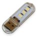 Фонарик USB 3 LED белый теплый свет 3039386 фото 1