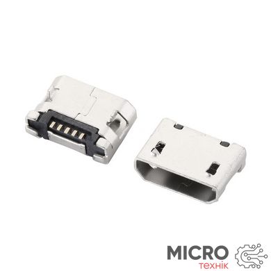 Гніздо Micro USB MK5B 5pin 6,4мм без спідниці 3037811 фото