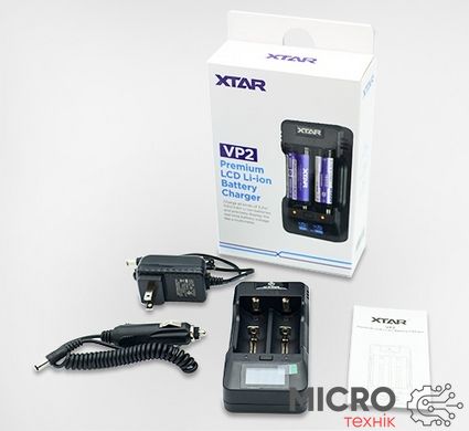 Зарядний пристрій для Li-Ion та LiFePO4 акумуляторів XTAR VP2 3035810 фото
