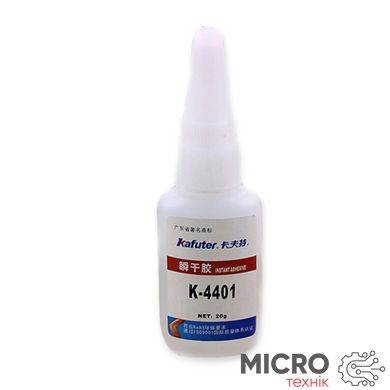 Клей ціаноакрилатний миттєвий Kafuter K-4401 Instant Adhesive 20мл ГЕЛЬ 3031689 фото