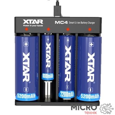 Зарядний пристрій для Li-Ion акумуляторів XTAR MC4, на 4 акумулятори. 3035811 фото