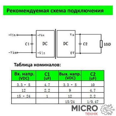 DC-DC преобразователь B1205S-1W (12V-5V) 17120 фото