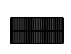Сонячна батарея АК13373, 133*73мм, 1,08w, 6v, 210 mA, моно 3032486 фото