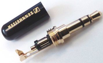 Штекер на кабель Sennheiser 3-pin 3.5mm эмаль Черный, тип Б 3033382 фото